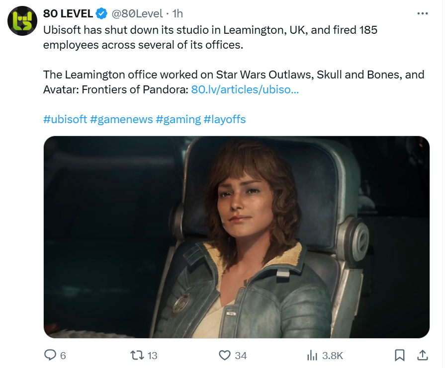Ubisoft then: "Get used to not owning your games."

Ubisoft now: "Get used to not having jobs."

The arrogance and destruction of AAAA gaming, DEI and not listening to what gamers want.
