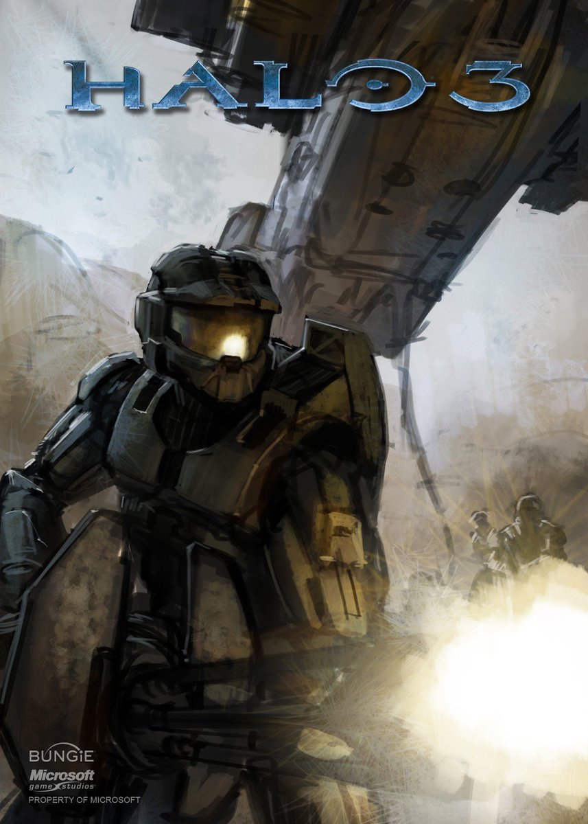 TheFoxEssence's tweet photo. Halo 3 concept art for the manual cover art https://t.co/8pEjuWUjiw