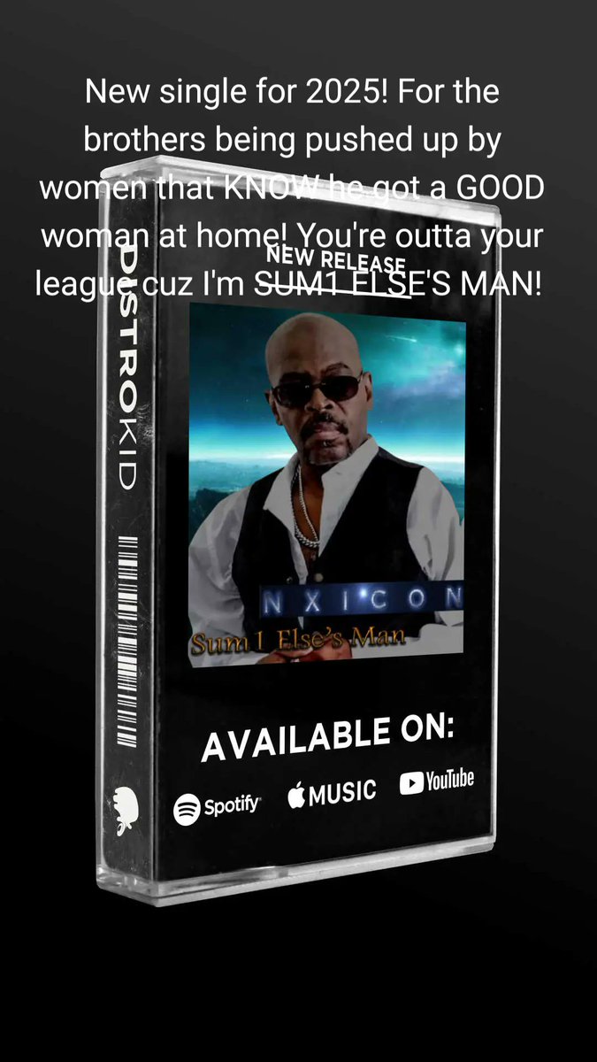 New single for 2025! For the brothers being pushed up by women that KNOW he got a GOOD woman at home! You're outta your league cuz I'm SUM1 ELSE'S MAN!
