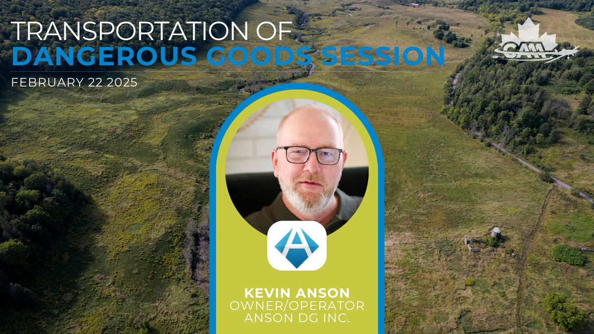 The CAAA is excited to welcome Kevin Anson, Owner and Operator of Anson DG Inc. as the presenter of the Transportation of Dangerous Goods Session at the 2025 CAAA AGM, Conference, &amp; Trade Show on February 22 2025.

#CAAA #CAAAConference #CAAAConference2025