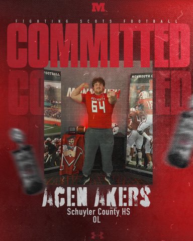 Acen Akers (@akers_acen25) on Twitter photo After years of hard work and dedication, I’m excited to announce my commitment to <a href="/MonmouthCollege/">Monmouth College</a>! Thank you to my family, teammates, and coaches for supporting me along the way.
<a href="/CoachFreitag/">Joe Freitag</a> <a href="/CooperGosch/">Coach Gosch</a> <a href="/MC_CoachWood/">Brian Woodard</a> <a href="/MCBraunyBoy/">Chad Braun</a> <a href="/RollScotsFB/">Monmouth College Football</a> #RollScots After years of hard work and dedication, I’m excited to announce my commitment to <a href="/MonmouthCollege/">Monmouth College</a>! Thank you to my family, teammates, and coaches for supporting me along the way.
<a href="/CoachFreitag/">Joe Freitag</a> <a href="/CooperGosch/">Coach Gosch</a> <a href="/MC_CoachWood/">Brian Woodard</a> <a href="/MCBraunyBoy/">Chad Braun</a> <a href="/RollScotsFB/">Monmouth College Football</a> #RollScots