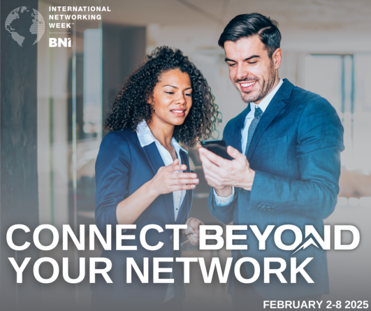 Ready to take your network global? Let's go Beyond!
International Networking Week®, 2025 is your ticket to a world of exciting connections, unexpected collaborations, and unforgettable experiences.

#BNI #INW2025 #InternationalNetworkingWeek #Beyond #BNIMembers #Networking