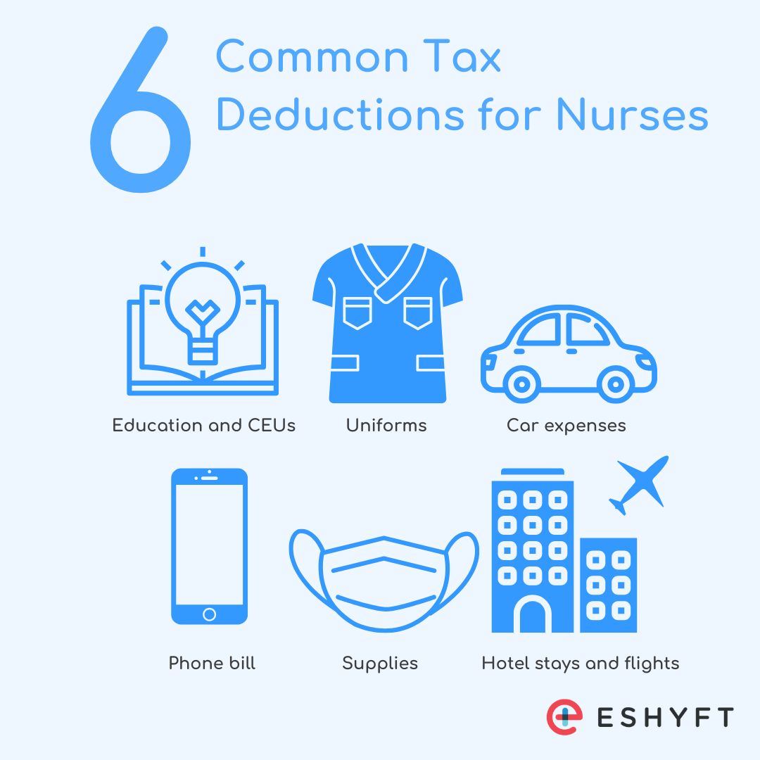 Maximize your tax deductions this year! 

Education, uniforms, car expenses, phone bill, supplies, and hotel stays and flights, are all key tax deductions you can take advantage of! Learn more about deductions that apply to you: eshyft.com/12-tax-deducti…