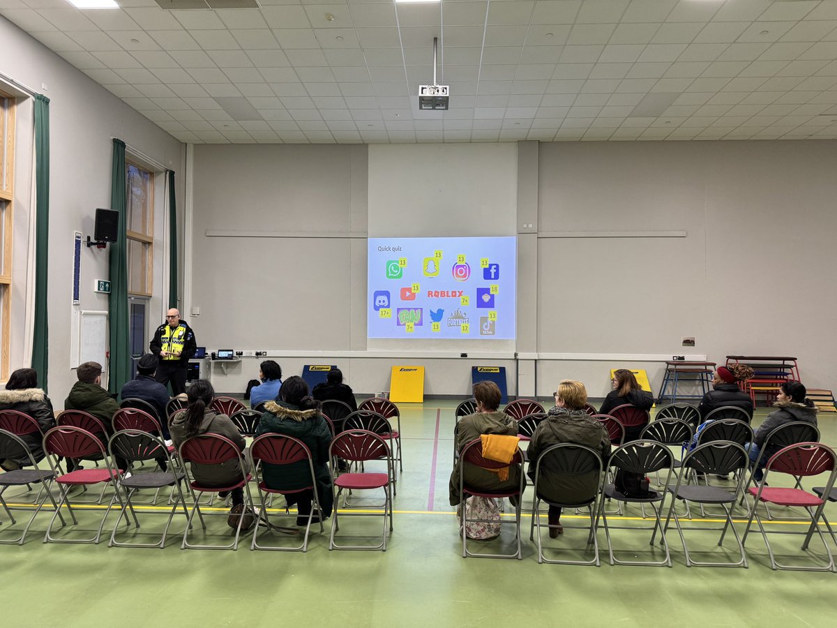 Thank you to our school’s PCSO Matthew Chater for a thoroughly informative parent workshop at Stivichall Primary. #onlinesafety #wmpolice #pcsomattchater #cybersecurity #internetsafety #parenting #keepingchildrensafe