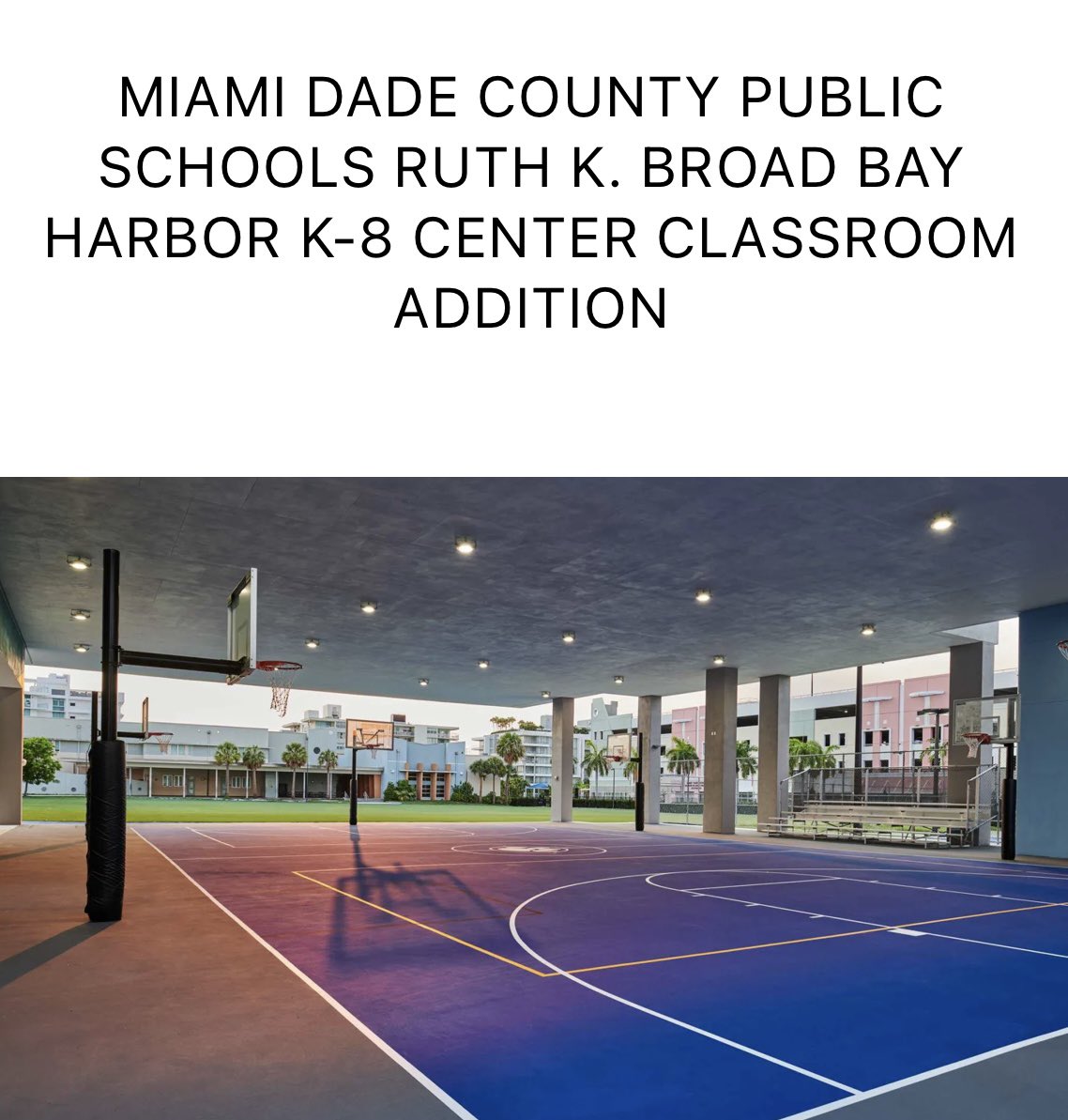 MDCPSCapital's tweet image. ****The @atmsenior Classroom Addition pioneers a new prototypical design!
Reusing the successful @RKBBHK8 design, we&apos;re integrating classrooms &amp;amp; basketball courts in urban sites.
Reducing design costs, increasing efficiency &amp;amp; saving $$! #GOBprogress
