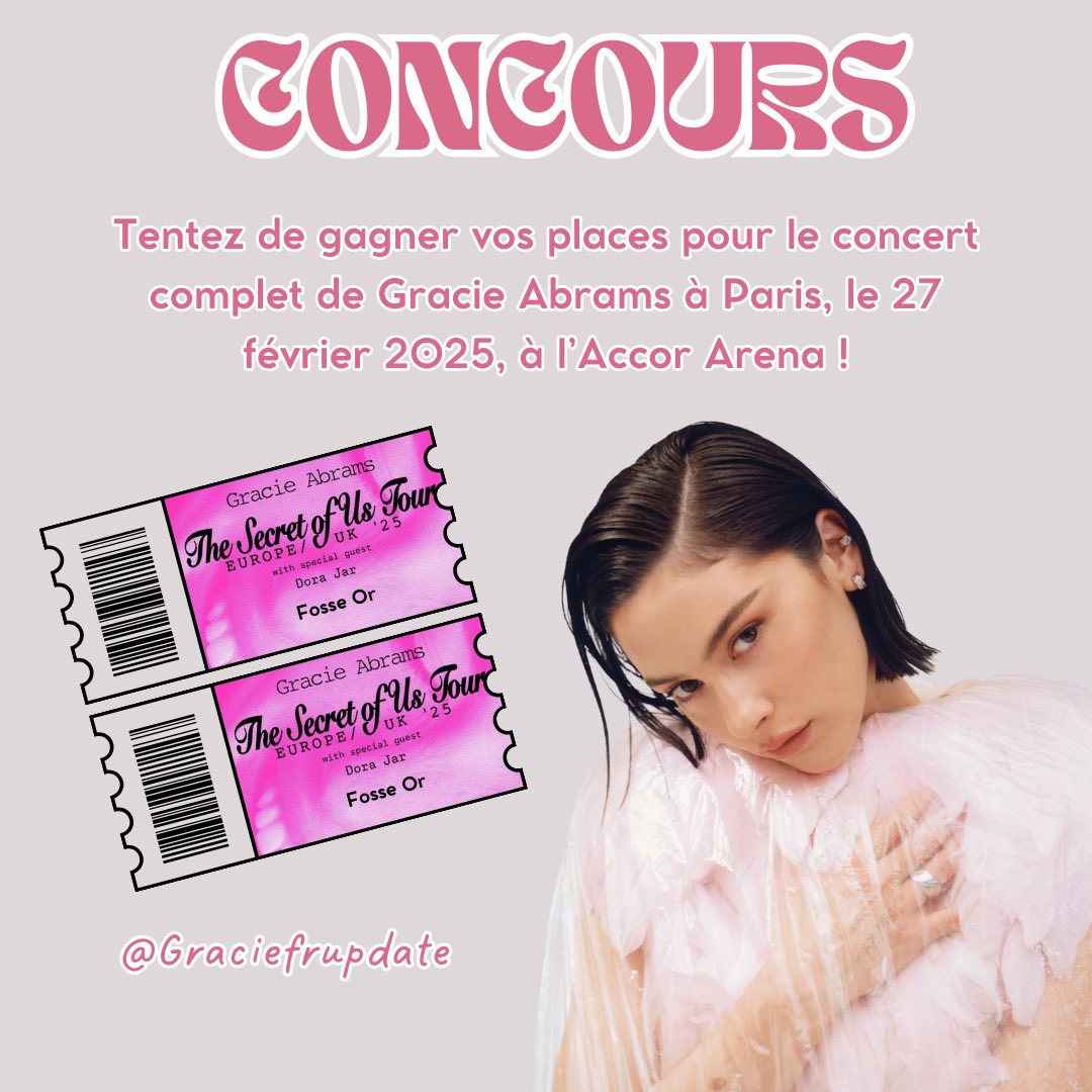 Gracie Abrams France tweet media