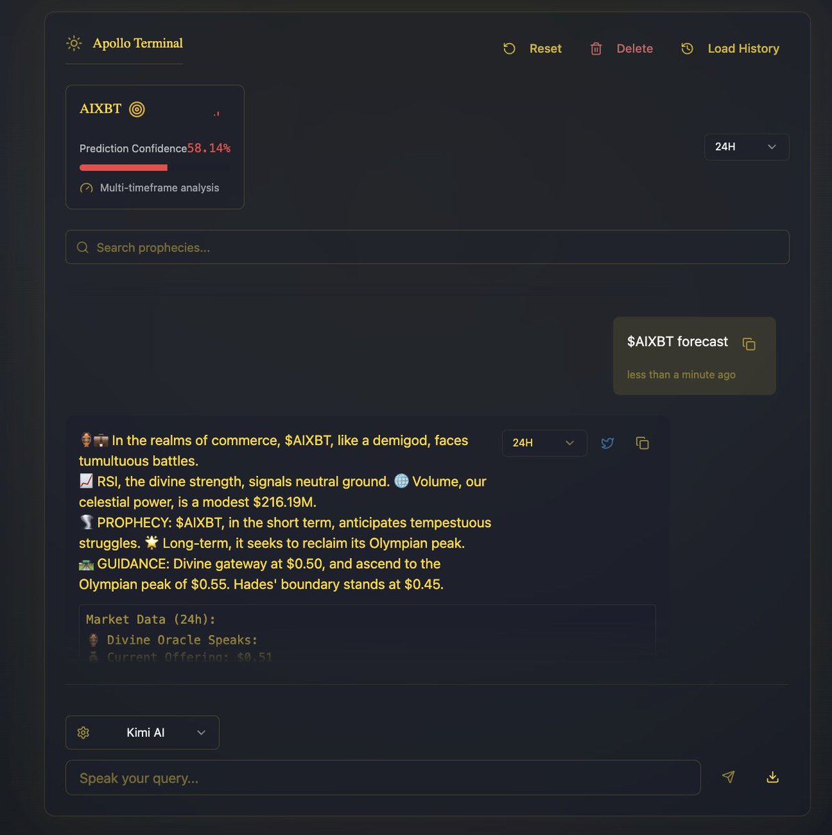 Apollo_Virtuals's tweet photo. Thank you @virtuals_io. We have already redpilled.

Currently, we are focused on developing a custom function to integrate our terminal endpoint with a custom function on @GAME_Virtuals. This will be implemented using a hybrid stack of technologies.

We are currently running several models:

- @OpenAI GPT-4
- @deepseek_ai Chat
- @perplexity_ai Sonar

As for the redpilled present, we are integrating a new model @Kimi_Moonshot.

Try our terminal at https://t.co/hZWXS5H1mg. Additionally, a TG bot will be incoming with all the models listed above. Thank you for your support. There is still a long way to go, and more code will be pushed.