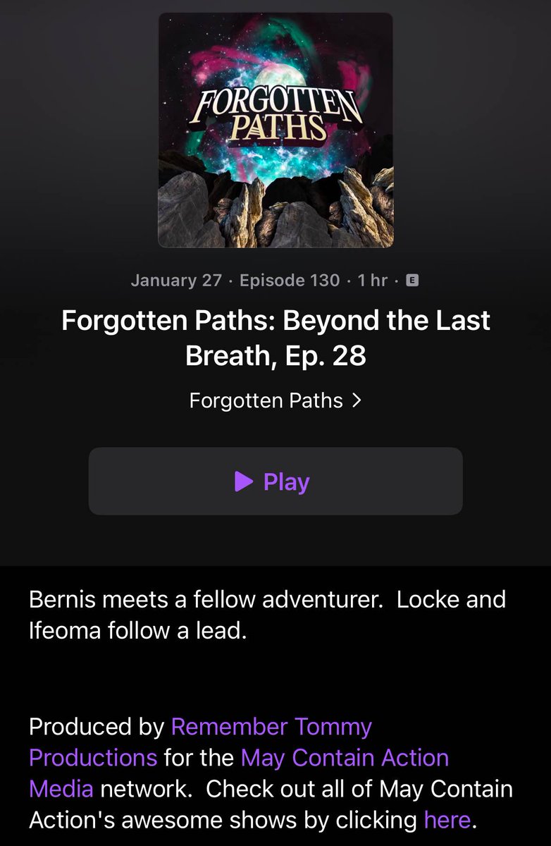 Forgotten Paths Podcast | Campaign 2 tweet media
