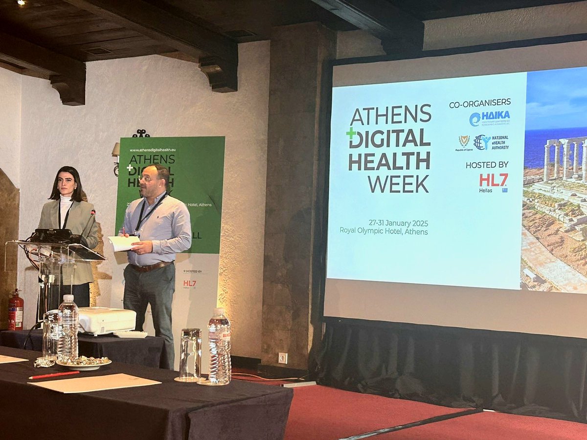 eHealthcy's tweet image. Εναρκτήρια συνάντηση των εταίρων του ευρωπαϊκού έργου #EUVAC στο πλαίσιο της #AthensDigitalHealthWeek2025.

👉 Ο Ανώτερος Λειτουργός της @eHealthcy, @_MariosNeofytou παρουσίασε τις  δράσεις του έργου που εποπτεύει η #ΕΑΗΥ, για την Ευρωπαϊκή Ψηφιακή Κάρτα Εμβολιασμού. 

👉 Η…