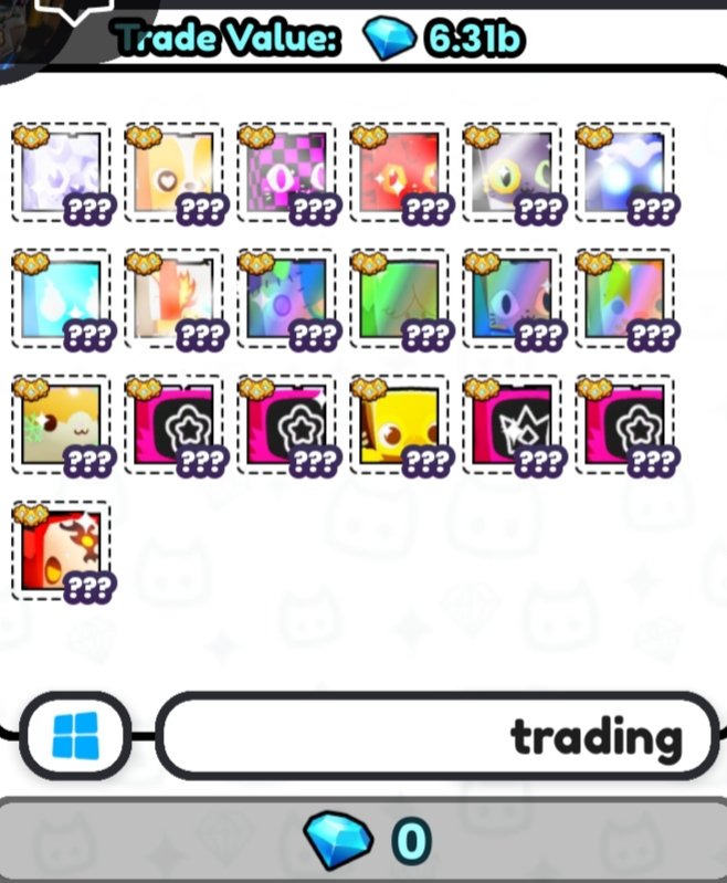 VamTrades's tweet photo. Trading all this stuff
Mlf titanic 
#ps99 #petsim99 #PetSimulator99 https://t.co/q2IVr2rNey