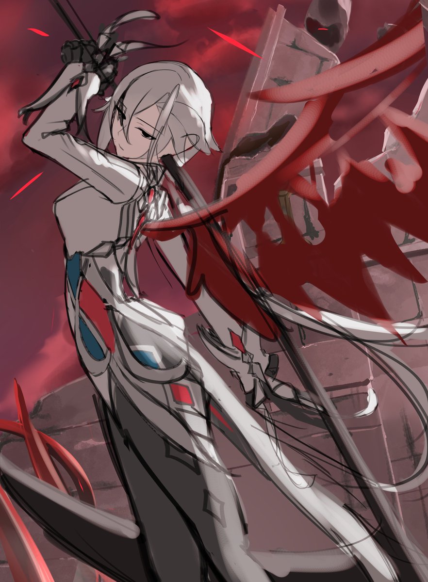 oiro_ik's tweet photo. ラフ　　　　　完成 https://t.co/ehY0ghssRY