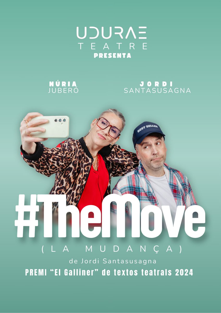 uduraeteatre's tweet photo. ⏳️Compte enrere pel nostre segon projecte de #teatre de sala. Després de "El magatzem" ens embarquem a #TheMove (la mudança),  Premi @gallinermanresa de textos teatral 2024.
📌El 4 de març, a la sala petita del @Kursaalmanresa.
Entrades👇  https://t.co/2ZE1Hh6XSW https://t.co/OrxpYFIp8D