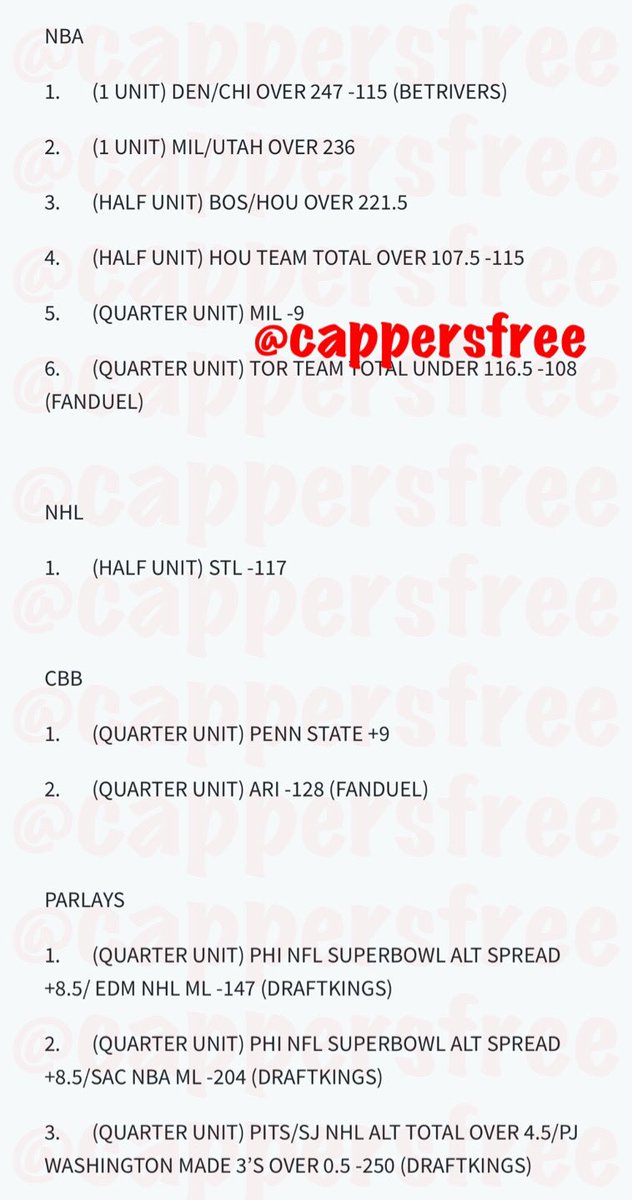 CAPPERS FREE tweet media