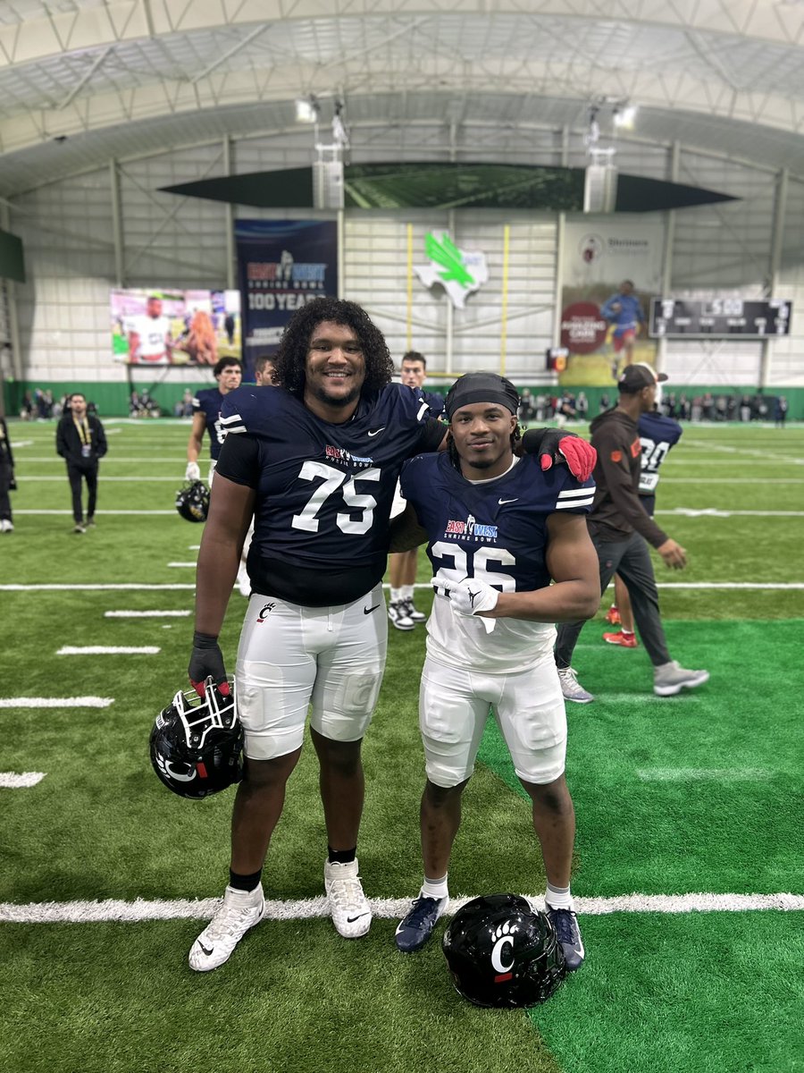 Cincinnati Football (@gobearcatsfb) on Twitter photo .<a href="/JohnWilliams_75/">John Williams</a> and <a href="/CoreyKiner/">king_cbandz</a> representing the Bearcats at the <a href="/ShrineBowl/">East-West Shrine Bowl</a>
#TheStrongShallReign x #Bearcats .<a href="/JohnWilliams_75/">John Williams</a> and <a href="/CoreyKiner/">king_cbandz</a> representing the Bearcats at the <a href="/ShrineBowl/">East-West Shrine Bowl</a>
#TheStrongShallReign x #Bearcats