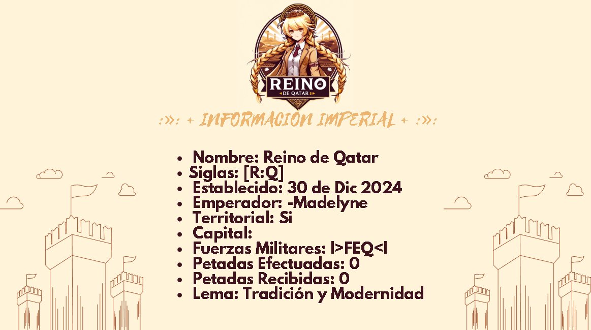 Información Imperial  de reino qatar 🏰