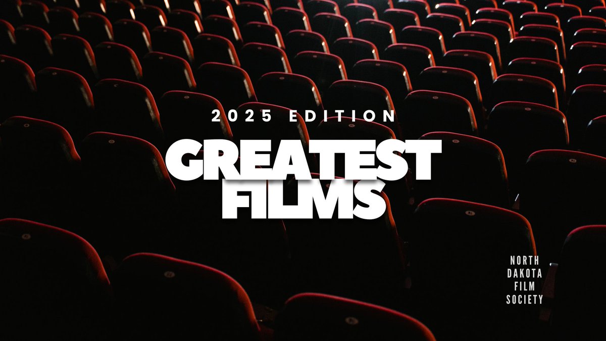 Every five years, our members convene to celebrate the masterpieces that define cinema. We're excited to share this new edition of our #GreatestFilms list.

FULL LIST: northdakotafilmsociety.com/greatest-films…