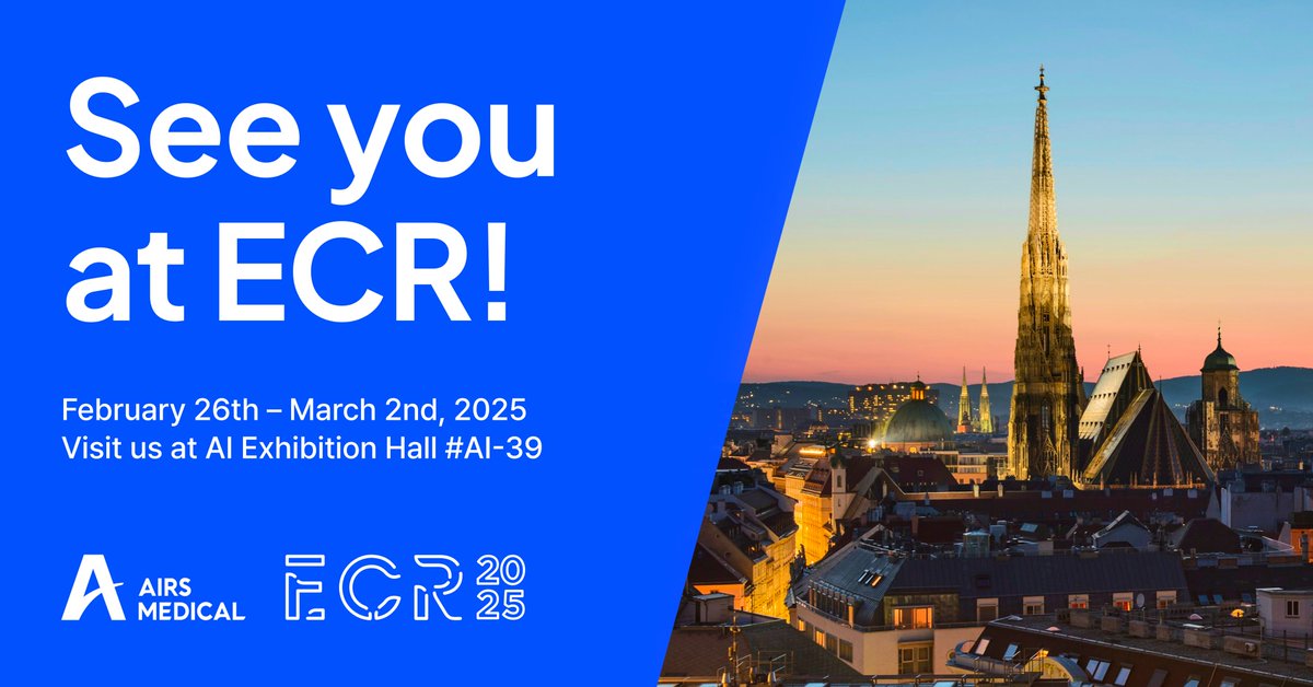 Join us at <a href="/myESR/">myesr</a> in Vienna, February 26th - March 2nd, and experience the future of MRI with AIRS Medical!

📍 Visit us at AI Exhibition Hall #AI-39 and:

- Discover why SwiftMR® is a sustainable solution for enhancing MRI efficiency

- Learn how our AI technology elevates the