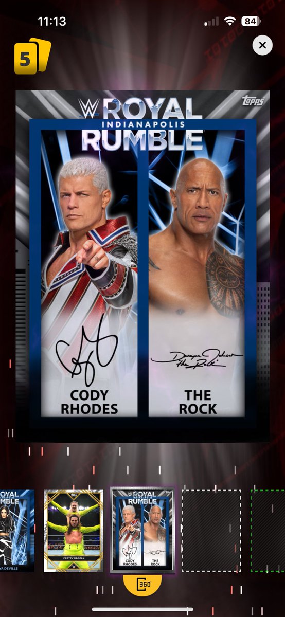 RyanClayborn6's tweet image. Downloaded @ToppsSLAM and pulled these 2. Pretty solid start. #wwe #wrestlingcard #toppsslam