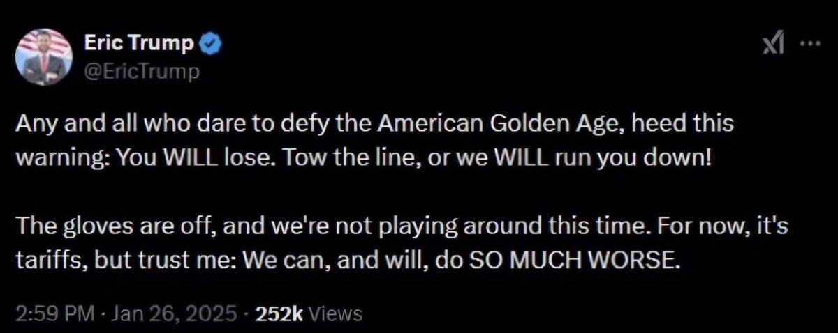 Vision4theBlind's tweet photo. Eric Trump deleted this just 20 minutes after posting it https://t.co/qQOjhwwctA