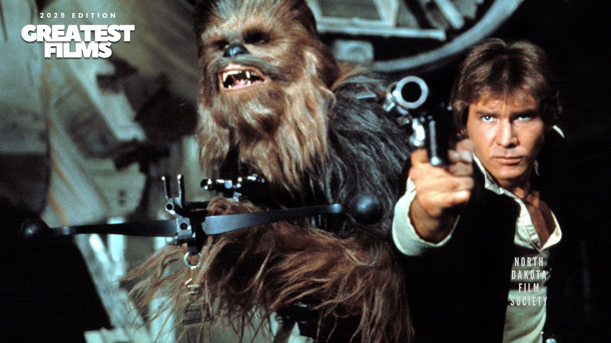 #GreatestFilms | No. 8

Star Wars (1977)
Dir. George Lucas

FULL LIST: northdakotafilmsociety.com/greatest-films…