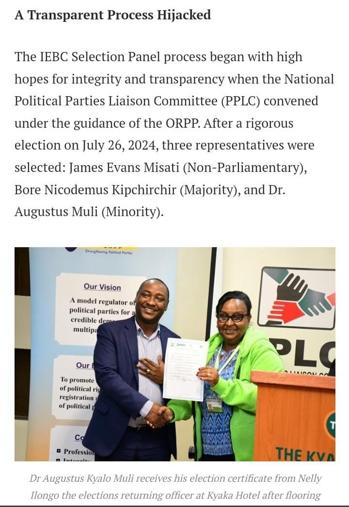 jayzkaykay's tweet photo. @Obonyo_002 The voices of the 16 parties must be fought for
Overturning Augustus Muli’s win is a move against democracy
#JusticeForAugustus https://t.co/FP2IWSzXsA