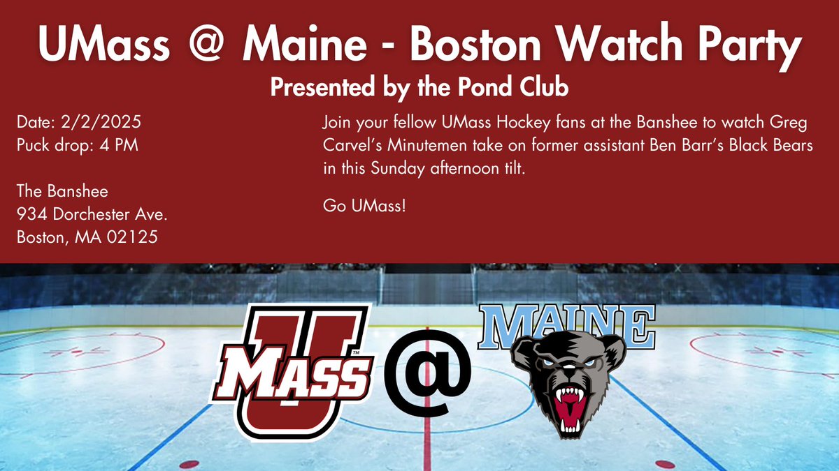 UMASS HOCKEY POND CL tweet media