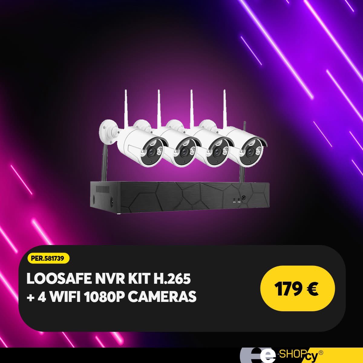 eshopcyCyprus's tweet image. ⚡️ Σύστημα παρακολούθησης LOOSAFE NVR KIT H.265 + 4 WIFI 1080P CAMERAS, στην τιμή των 179 €!   
---------------------
📌 Δείτε περισσότερες πληροφορίες για το προϊόν:
➡️ e-shop.cy/product?id=PER…

#Eshoppers #Technology #SecurityCameras #Cyprus #Limassol #Nicosia #Larnaca