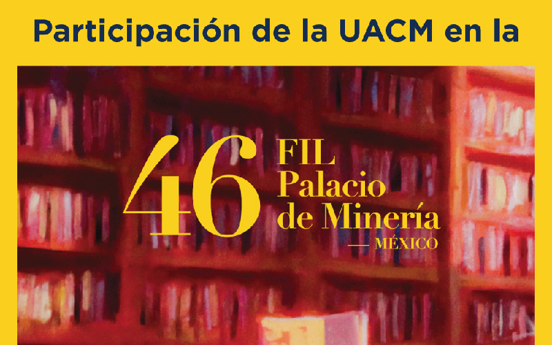 #UACM #UACMEducación #FILMineria

Participación de la UACM en la 46 edición de la Feria Internacional del Libro del Palacio de Minería.
Revisa las actividades en:

uacm.edu.mx/publicaciones/…