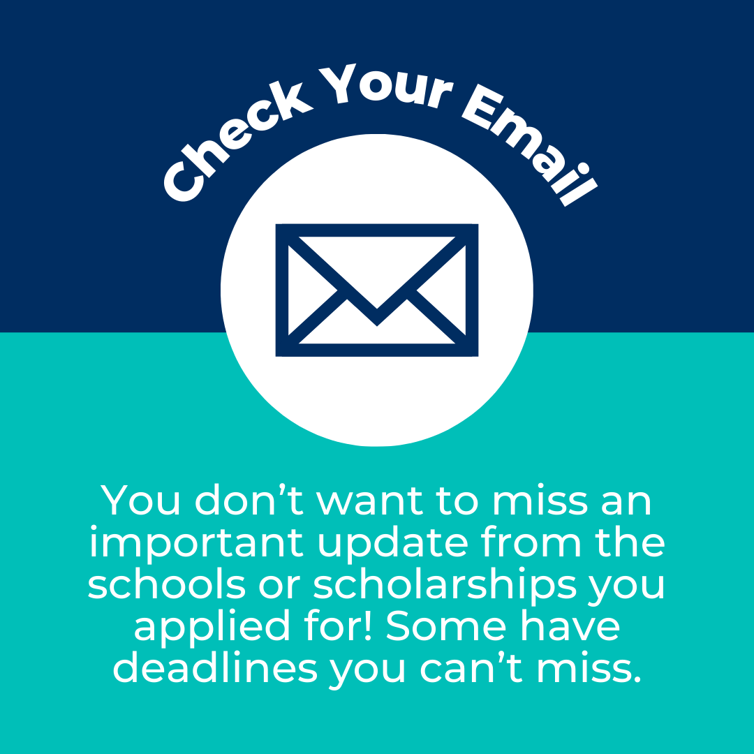 Applied for early decision? 📬 Don't miss important updates — make checking your email part of your daily routine and stay on top of your next steps!
