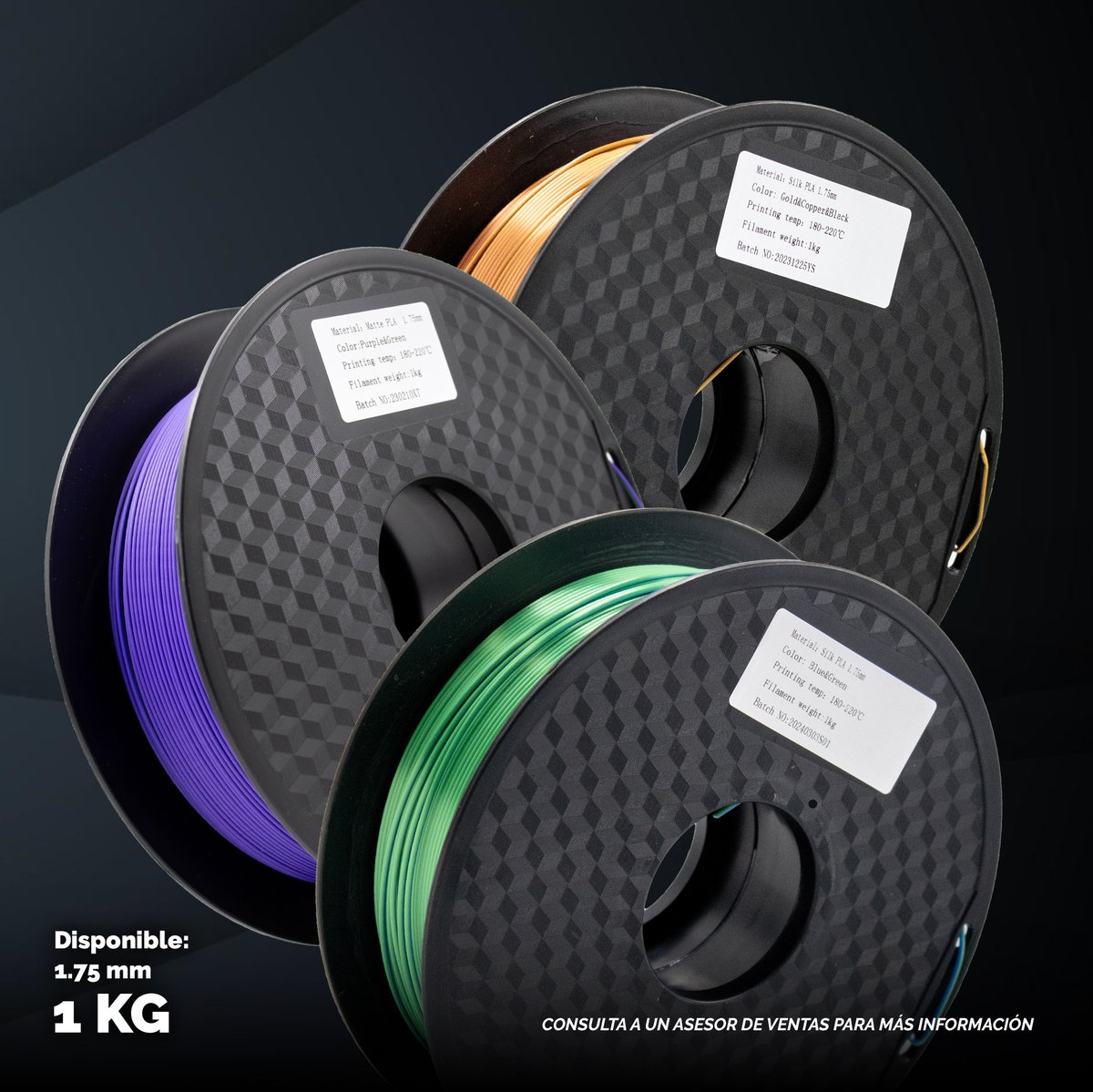 ColorPlus3d's tweet image. 🤔Filamentos pensados en el color y en la creatividad 🌈💭
👉Lo que marca la diferencia en estos filamentos es el triple y doble color 🖍que este ofrecen conoce cada uno y crea piezas únicas 💡
.
.
#filamento #3dprint #Colorplus #filamento3d #impresion3d  #silk #mattedual  #3d