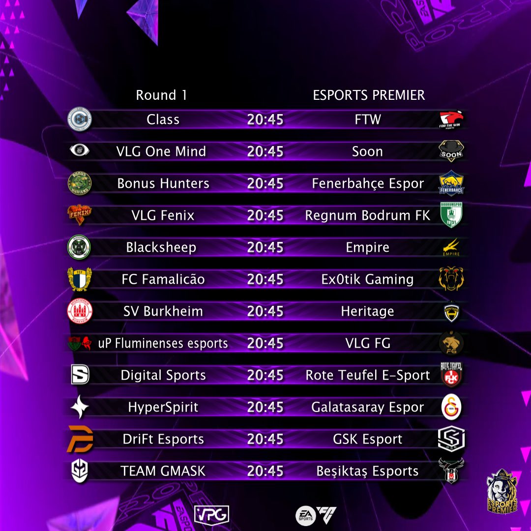 Virtual Pro Gaming (@officialvpg) on Twitter photo โ๏ธ Guess 4 correct scores to win $25!
๐ฆ <a href="/VPGPremier/">VPG Esports Premier</a>
โฝ๏ธ Match #1
๐๏ธ 27/01/25 - 20:45uk
๐ฅ๏ธ Live on <a href="/YouTubeGaming/">YouTube Gaming</a> tonight - YouTube.com/virtualprogamiโฆ
โก๏ธ <a href="/ClassFIFA_/">Class</a> / <a href="/ftwesports/">FTW | For The Win Esports</a>
โก๏ธ <a href="/OneMindXI/">Focus 1Mind</a> / <a href="/Soon_ProClub/">Soon</a>
โก๏ธ <a href="/BonusHuntersFC/">Bonus Hunters</a> / <a href="/FBespor/">Fenerbahรงe Espor</a>
โก๏ธ <a href="/VLGFenix/">Fenix</a> / <a href="/EsportsRegnum/">Regnum Carya Esports</a>
โก๏ธ โ๏ธ Guess 4 correct scores to win $25!
๐ฆ <a href="/VPGPremier/">VPG Esports Premier</a>
โฝ๏ธ Match #1
๐๏ธ 27/01/25 - 20:45uk
๐ฅ๏ธ Live on <a href="/YouTubeGaming/">YouTube Gaming</a> tonight - YouTube.com/virtualprogamiโฆ
โก๏ธ <a href="/ClassFIFA_/">Class</a> / <a href="/ftwesports/">FTW | For The Win Esports</a>
โก๏ธ <a href="/OneMindXI/">Focus 1Mind</a> / <a href="/Soon_ProClub/">Soon</a>
โก๏ธ <a href="/BonusHuntersFC/">Bonus Hunters</a> / <a href="/FBespor/">Fenerbahรงe Espor</a>
โก๏ธ <a href="/VLGFenix/">Fenix</a> / <a href="/EsportsRegnum/">Regnum Carya Esports</a>
โก๏ธ