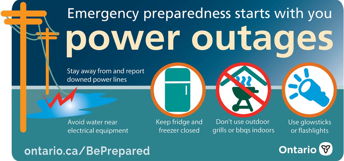 High winds expected this aft/evening! 💨 Blowing snow may reduce visibility and impact travel. If power outages occur, are you prepared?