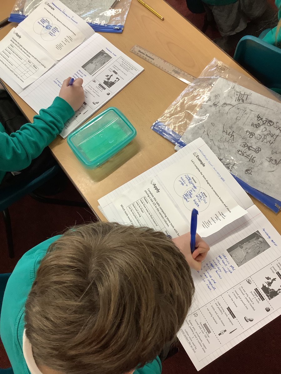Cheetahs have been learning about similarities and differences between the Stone Age and the Bronze Age in history.