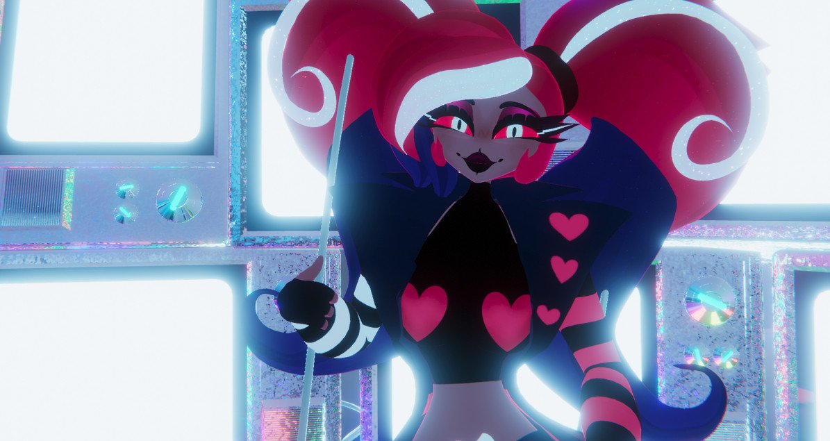 MommyJakey's tweet photo. This #velvette Ava is my fave aaa #vrchat #vrc #vees #HazbinHotel https://t.co/pXyCaN0ixD