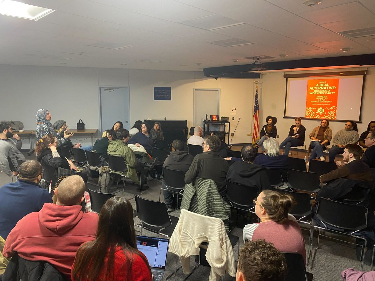 I want to be clear: “It doesn't have to be this way!” 
I am committed to supporting those who dare to forge a different path. 
Thank you to @rhodydsa for having me on your panel to discuss the tactics and methods used by the political establishment to crush the political left.