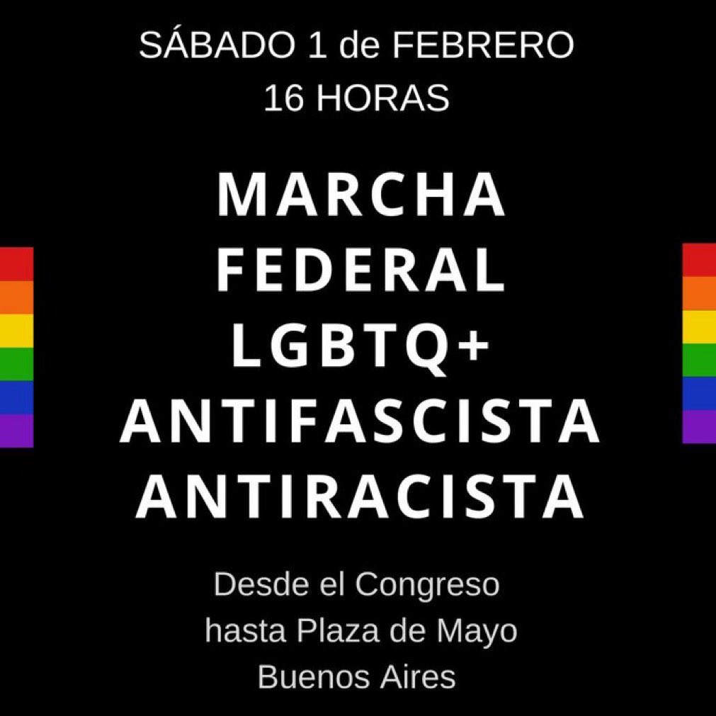 Marcha contra la discriminación, contra el retroceso en los derechos, por la igualdad de género, por los derechos LGBTIQ+, contra el intento de borrar el delito de femicidio. Porque las mujeres, las diversidades y todas las personas merecen justicia, igualdad e inclusión 👇