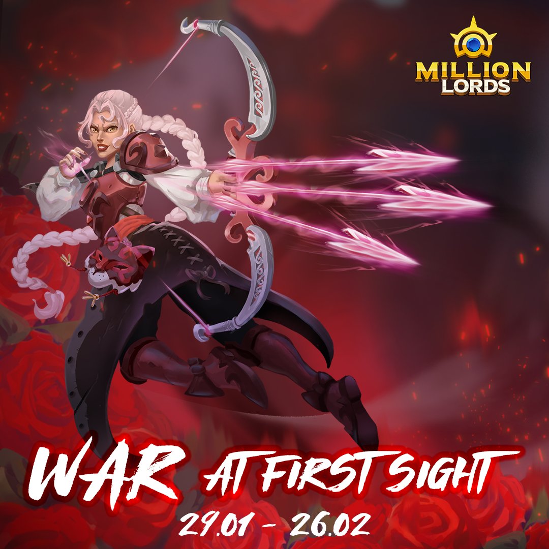 Something's in the air... Is it love, or the scent of conquest? ⚔️
War at First Sight, our next seasonal event, begins this Wednesday!

You'll love what’s in store:
🏰 Two new city skins
❤️ Special currency and its shop
🎁 Boosted harvesting capacity
😍 And other surprises!