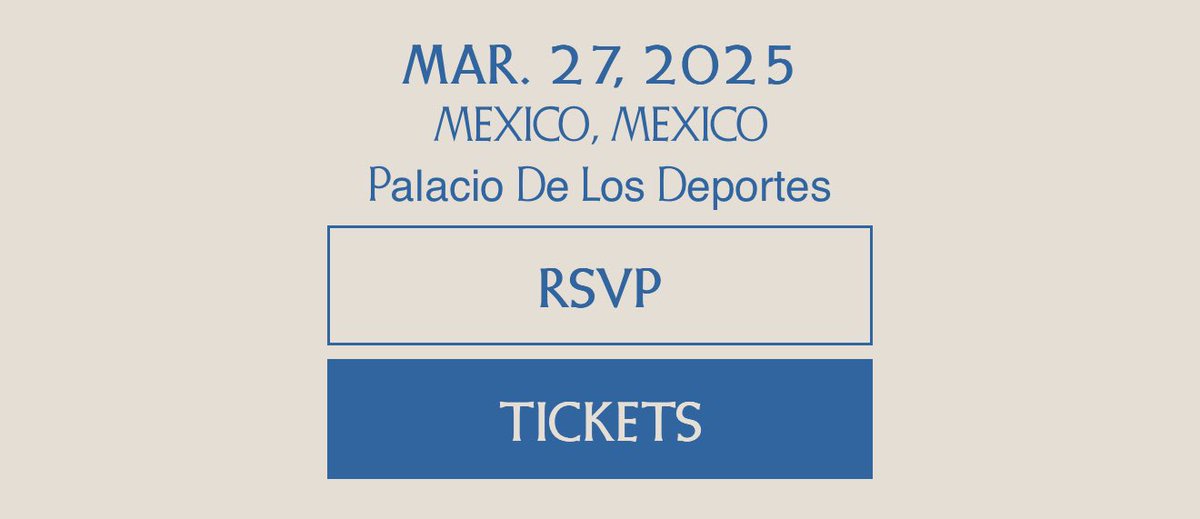 Información del STAIRWAY TO THE SKY TOUR para Ciudad de Mexico:

Preventa VIP Key: 28 de enero 
Preventa Citibanamex: 30 de enero 
Venta General: 31 de enero
🔗: inzayn.com/tour/#/