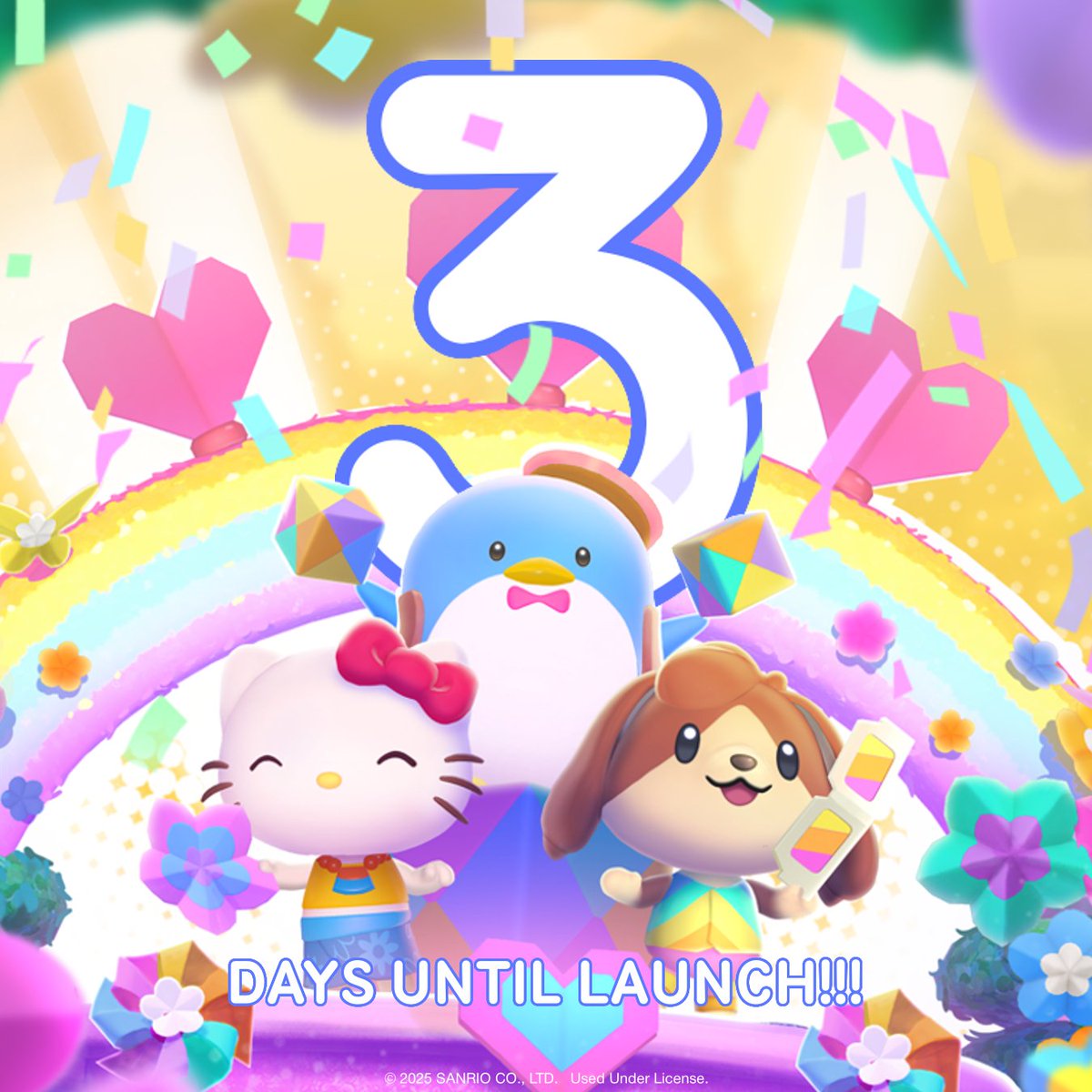 SunblinkGameDev's tweet photo. Only 3 days until you can dive into the world of @HelloKitty Island Adventure on Steam and Nintendo Switch! Get ready for cozy vibes and endless fun! 

#HelloKittyIslandAdventure https://t.co/JMgC1pqOrU