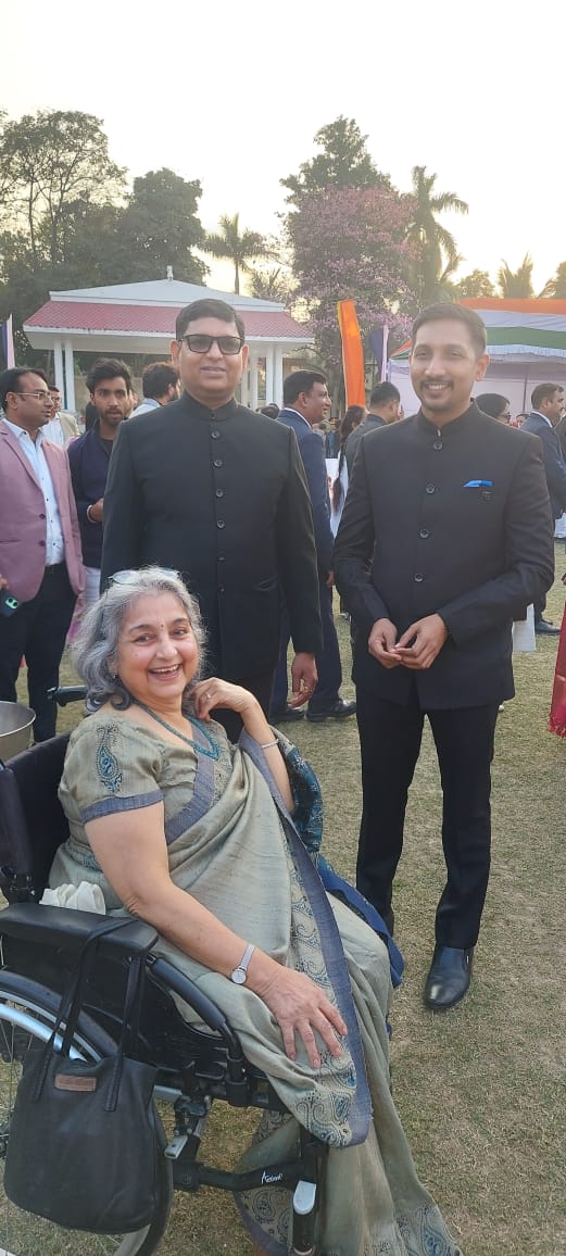 Mridu R. Goel (@mridu_goel) on Twitter photo Met DM of Lucknow and senior bureaucrat Mr Bobde at the Tea party hosted by Hon. Governor of UP to celebrate #RepublicDay2025
DM of Lucknow was very enthusiastic about making Lucknow #accessible and sowed keen interest in our <a href="/nationalhelp1/">24x7 National Disability Helpline</a>
<a href="/socialpwds/">Divyang Empowerment</a> #Disability Met DM of Lucknow and senior bureaucrat Mr Bobde at the Tea party hosted by Hon. Governor of UP to celebrate #RepublicDay2025
DM of Lucknow was very enthusiastic about making Lucknow #accessible and sowed keen interest in our <a href="/nationalhelp1/">24x7 National Disability Helpline</a>
<a href="/socialpwds/">Divyang Empowerment</a> #Disability