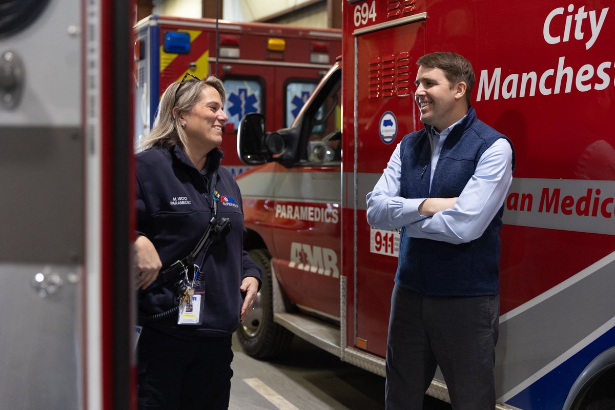 This morning, I met with the team at AMR in Manchester to talk about ongoing efforts to address the opioid and addiction epidemic. 

New Hampshire’s first responders provide life-saving care, and I was grateful to hear from them and learn more about this vital work.