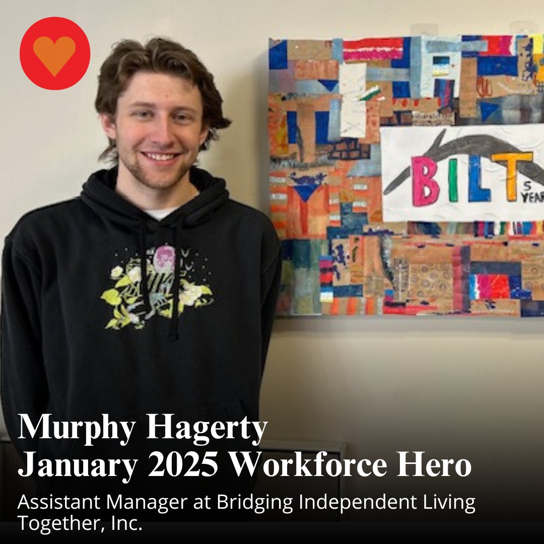 TheCaringForce's tweet image. 📣 Meet our January Workforce Hero: Murphy Hagerty! 🌟

Murphy’s work at @BILTNE  fosters independence and empowers the individuals he supports. 👏

🌐 Read more about Murphy’s inspiring story here: providers.org/tcf-blog/janua…

#TheCaringForce #WorkforceHero #HumanServices