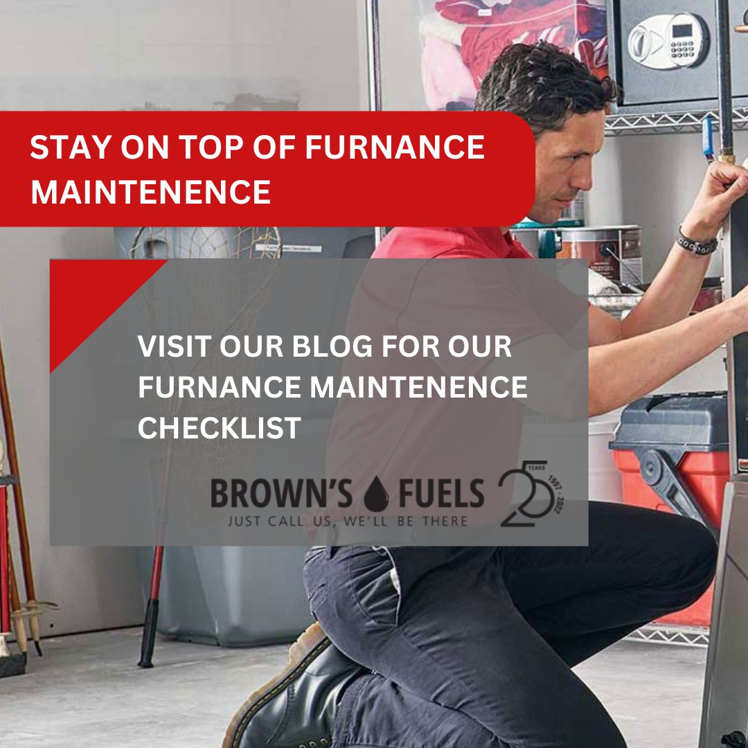 Stay on top of furnace maintenance to ensure a warm, stress free winter. ❄️❄️ Our blog has a helpful maintenance checklist to ensure your furnace works properly.

Learn more on our website bit.ly/4a953qt 

#Winter #WarmHome #Heating #BrownsFuels