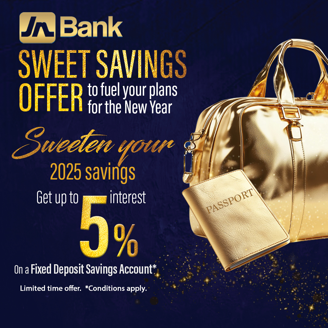 jnbanklimited's tweet image. 🍬 The JN Bank Sweet Offer is Still Here!
Save big and earn up to 5% interest on a Fixed Deposit account.
Start with as little as J$1,000,000 for one year of secure growth.

Visit bit.ly/sweetsavingsof… to learn more!

#JNBank #TheSweetOffer #SaveAndEarn
