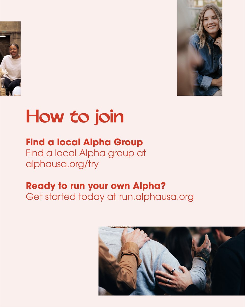 New year, same Alpha. Swipe through for a rundown of who we are, what we do, and how you can join this year.

Find a local Alpha group at alphausa.org/try
Start your own group at run.alphausa.org