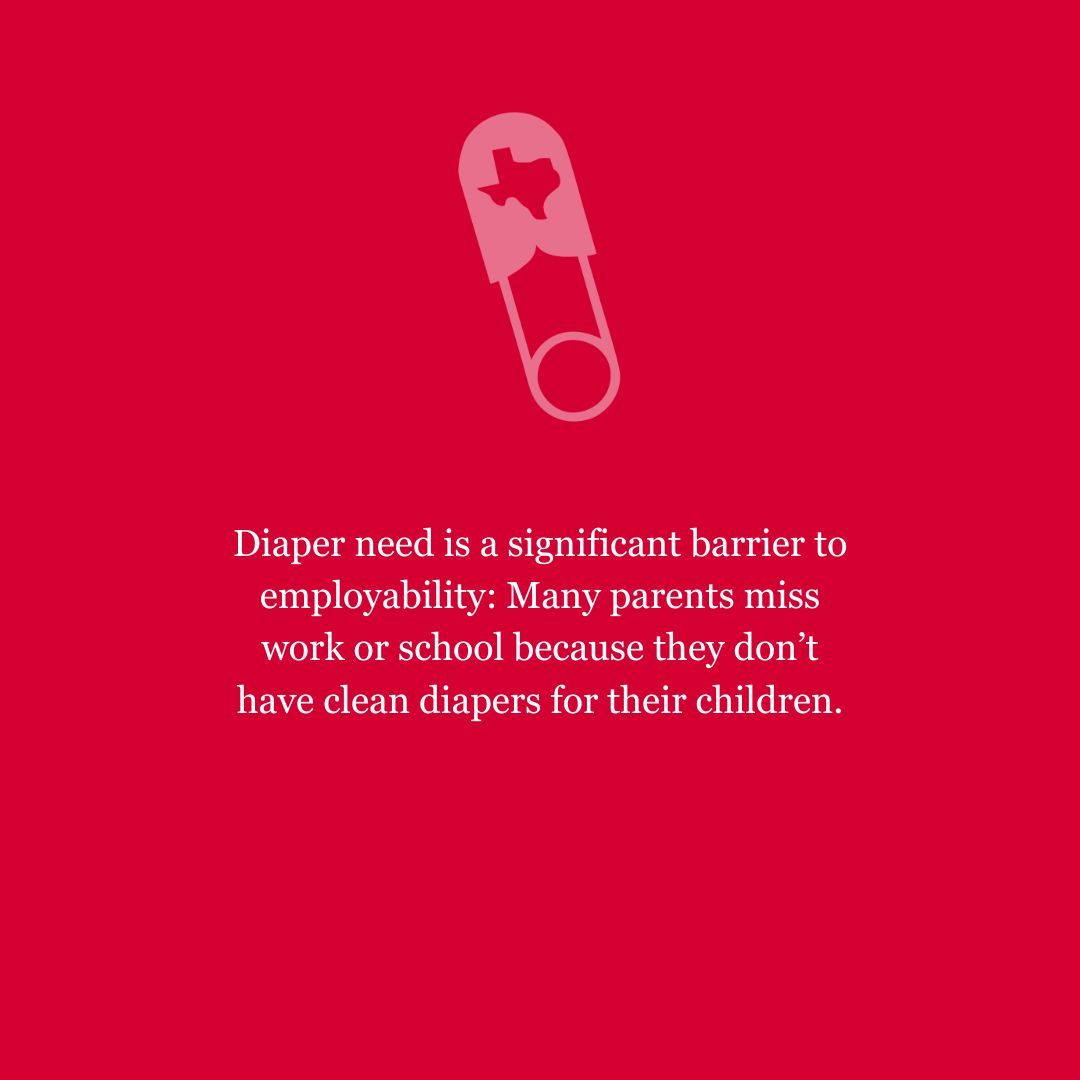 TXDIAPERBANK's tweet image. Diaper need is a real barrier to employment and education. Many parents miss work or school simply because they don't have clean diapers for their children. 

Can we count on your support today?
texasdiaperbank.networkforgood.com/projects/24481… 

💙👶 #DiaperNeed #CommunitySupport #TexasDiaperBank