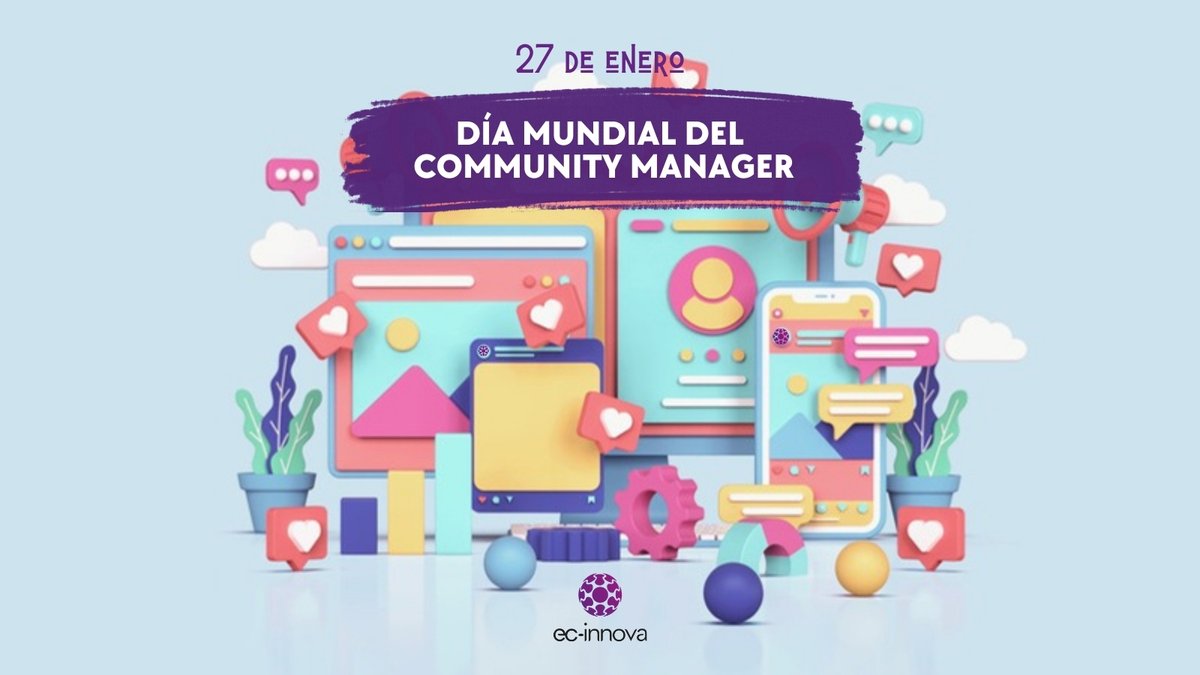 Hoy se celebra el Día del #CommunityManager y queremos reconocer y agradecer a nuestro equipo de #RRSS todo su trabajo y dedicación ¡FELIZ DÍA!

#EcInnova #innovación #innovation
#DMdelCM #CM #redes #marketing #SocialMedia