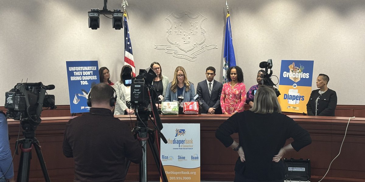 The excitement surrounding today's press conference, which called for Medicaid coverage of diapers, was incredible. Thank you to all the legislators who showed support, including <a href="/AundreBum/">Aundré Bumgardner</a> and, of course, the bill's sponsor, <a href="/JillianG_CT/">Jillian Gilchrest</a>. This is just the start!
