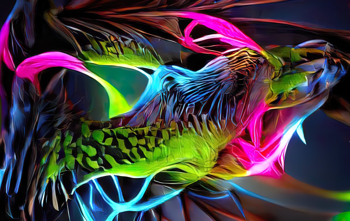 _Neonymous's tweet image. One of my original hybrid physical/ai artworks. 
Happy  Monday y&apos;all!