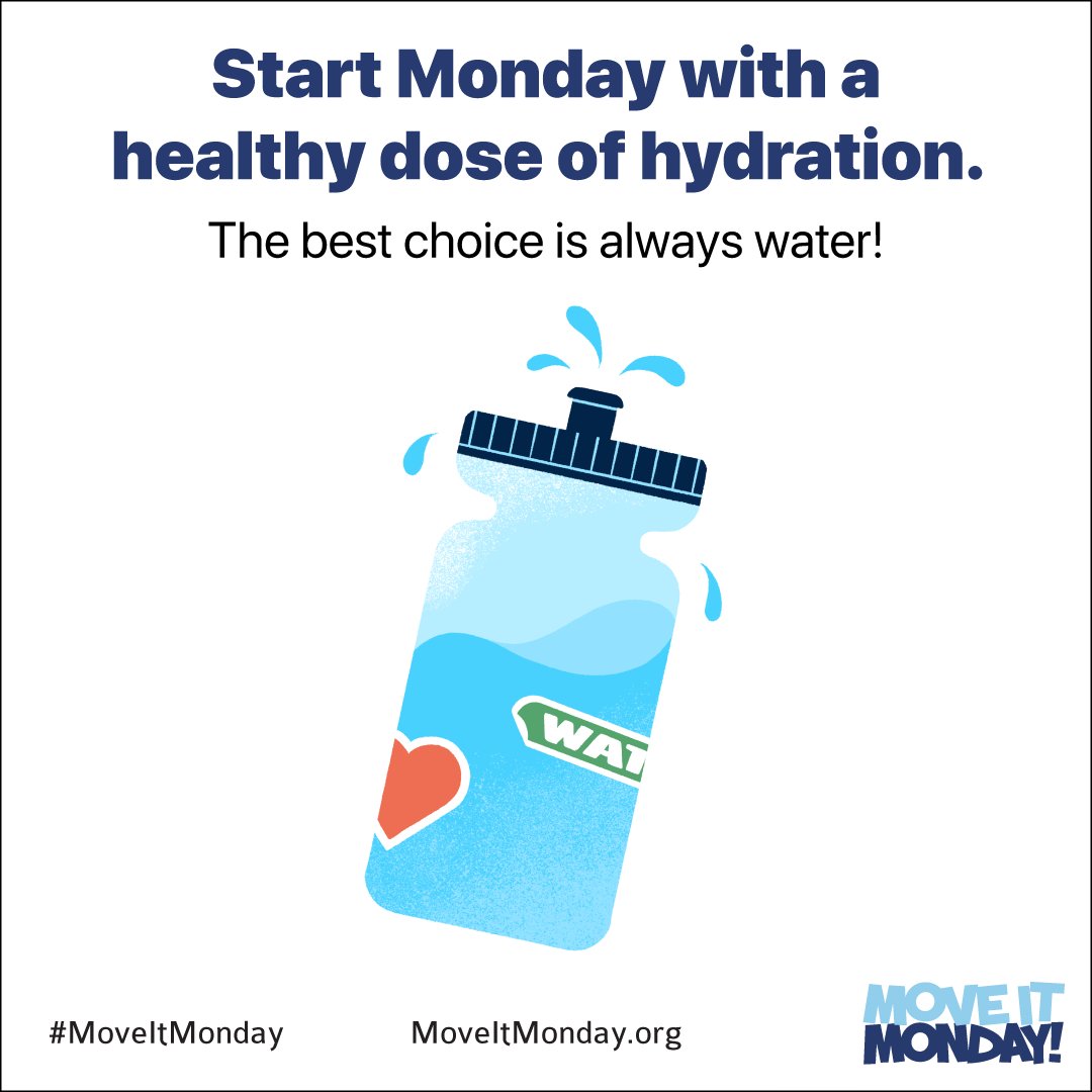 hopeheroes's tweet image. This Monday, stay hydrated even if you don’t break a sweat! 💦🚰

Water helps the heart pump blood, promotes digestion, and prevents fatigue. Plus, it re-energizes you because it’s refreshing! ow.ly/Cn4c50UNTmE

#MoveItMonday #IntegrativeTherapies #HopeandHeroes